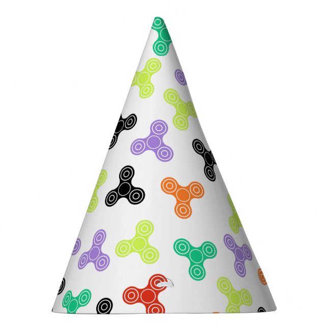 Multicolor Fidget Spinners Design Party Hat (Right)