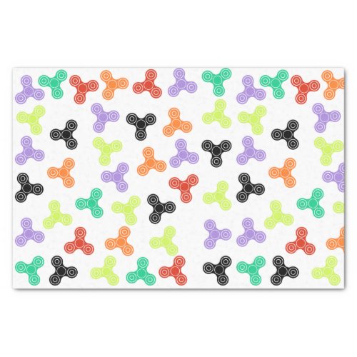 Multicolor Fidget Spinners Design Tissue Paper
