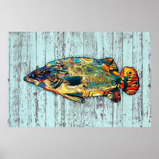 Multicolor Fish 2 Poster (Front)