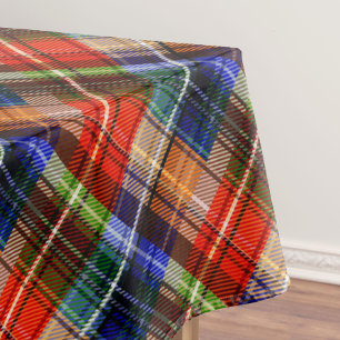 Multicolor Flannel Plaid Tartan Pattern Tablecloth