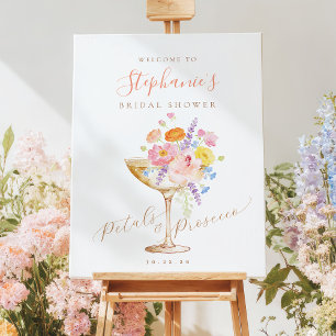Multicolor Floral Bridal Shower Welcome Sign