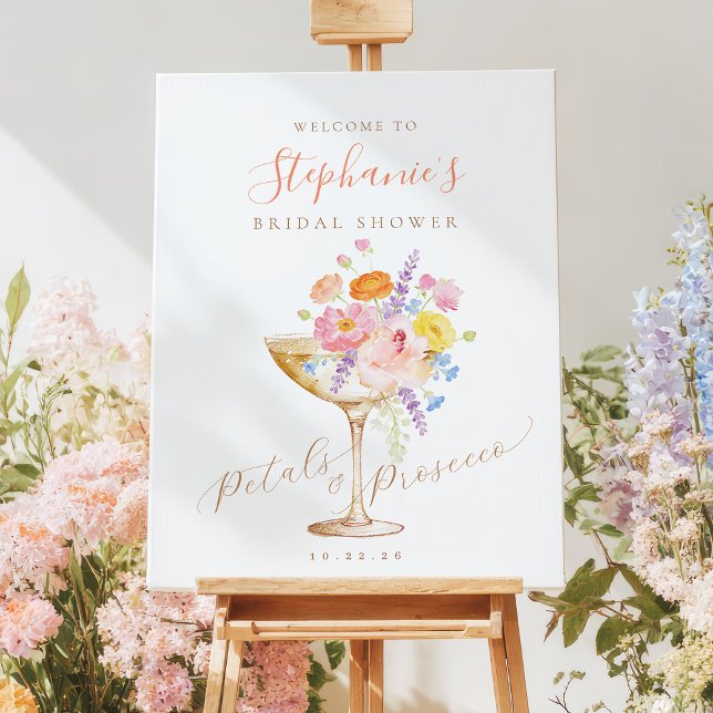 Multicolor Floral Bridal Shower Welcome Sign (Creator Uploaded)