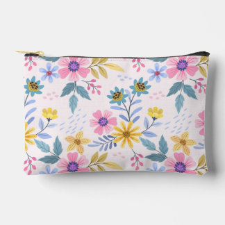 Multicolor Floral Cosmetic Travel Bag