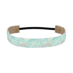 Multicolor Floral Doodle Pattern Athletic Headband
