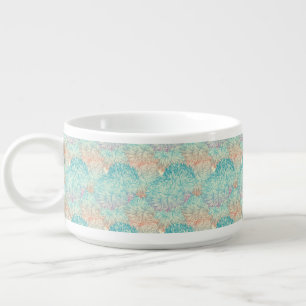 Multicolor Floral Doodle Pattern Bowl