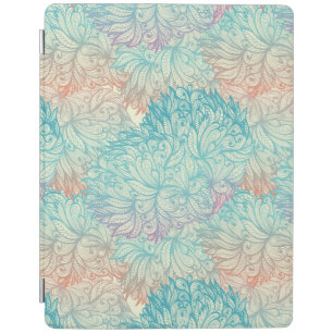 Multicolor Floral Doodle Pattern iPad Smart Cover