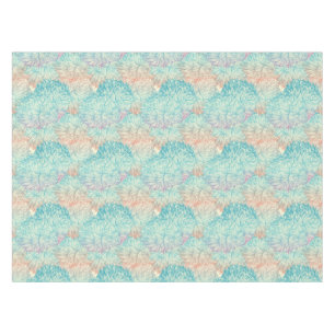 Multicolor Floral Doodle Pattern Tablecloth