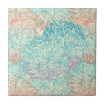 Multicolor Floral Doodle Pattern Tile