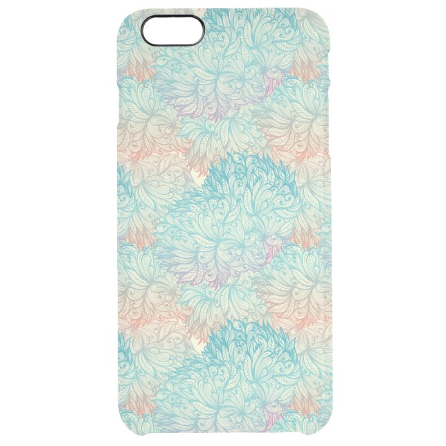 Multicolor Floral Doodle Pattern Uncommon iPhone Case (Back)