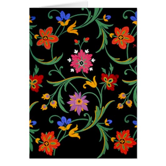 Multicolor Flowers Cards (Front)