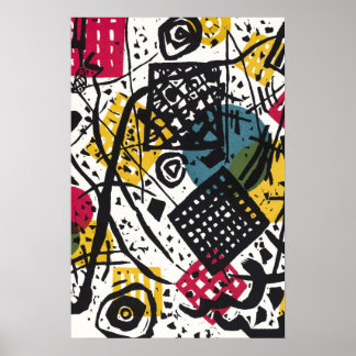 Multicolor Funky Abstract Art Poster