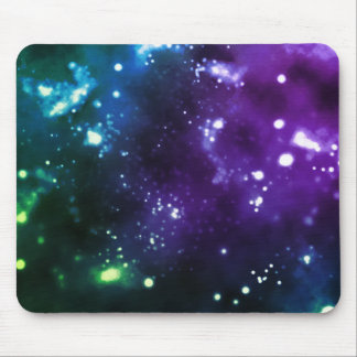 Multicolor Galaxy Mouse Pad