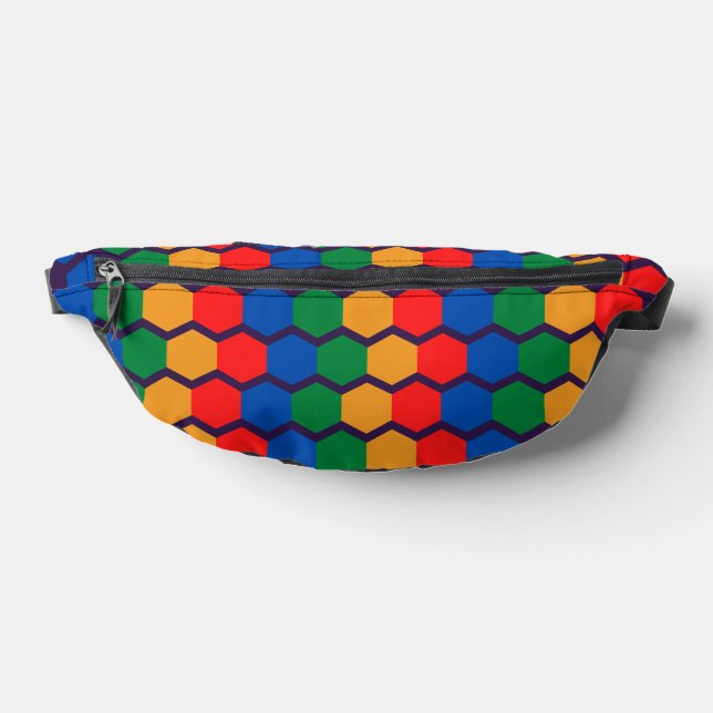 Multicolor Geometric Fanny Pack (Lay Down)