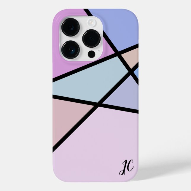 Multicolor Geometric Lines and Shapes Case-Mate iPhone Case (Back)