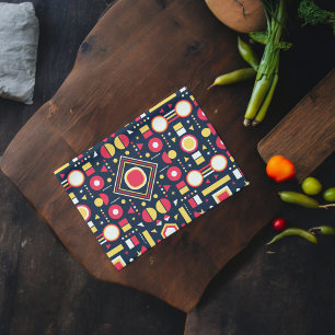 Multicolor Geometric Shapes Kitchen Towel