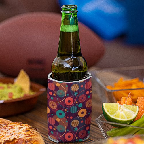 Multicolor Geometric Shapes pattern Can Cooler