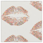 Multicolor Glitter Lips #26 Fabric