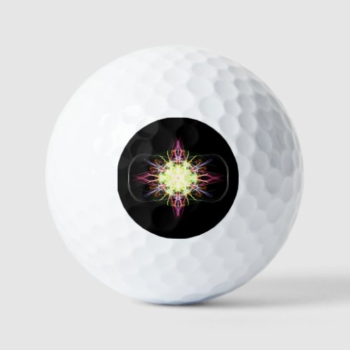 Multicolor Golf Balls with Unique Patterns