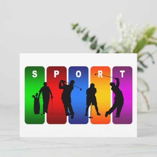 Multicolor Golf Emblem (Standing Front)