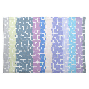 Multicolor Green/Grey/Beige/Pink/Purple/Blue Placemat