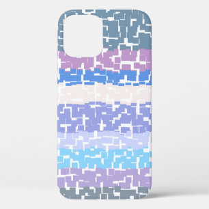 Multicolor Green/Lime/Gray/Beige/Pink/Purple/Blue iPhone 12 Case