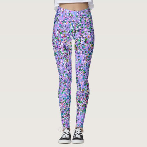 Multicolor Grit Glitter Fashion 3 Leggings