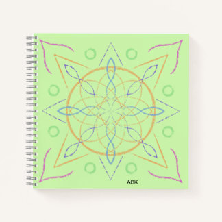 Multicolor Hand-Drawn Mandala Notebook