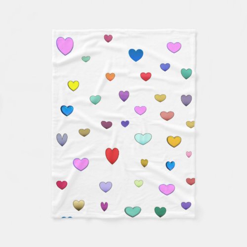 Multicolor Heart Blanket