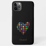 Multicolor heart iPhone 11 pro max case