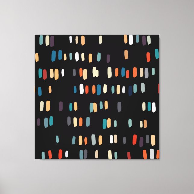 Multicolor Irregular Rectangles Canvas Print (Front)