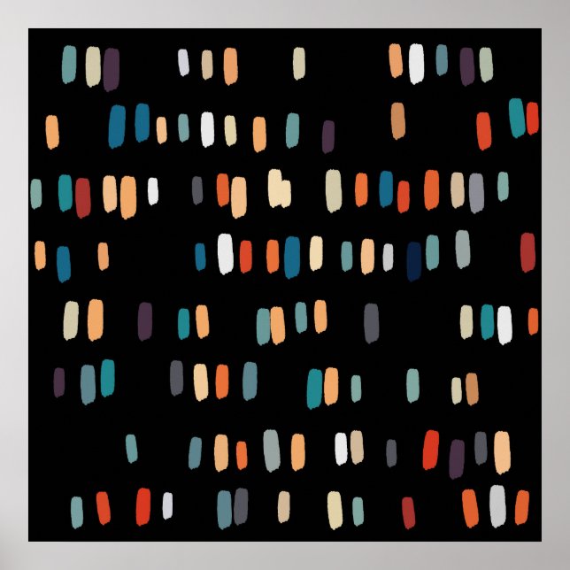 Multicolor Irregular Rectangles Poster (Front)