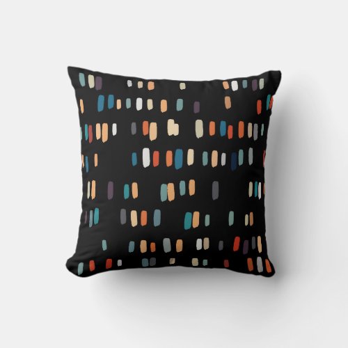 Multicolor Irregular Rectangles Throw Pillow