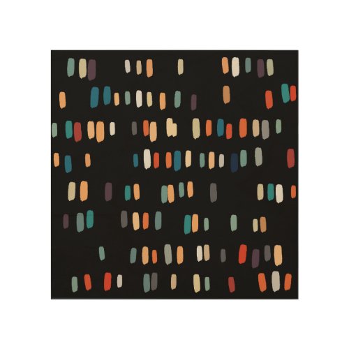 Multicolor Irregular Rectangles Wood Wall Art