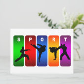 Multicolor Karate Emblem (Standing Front)