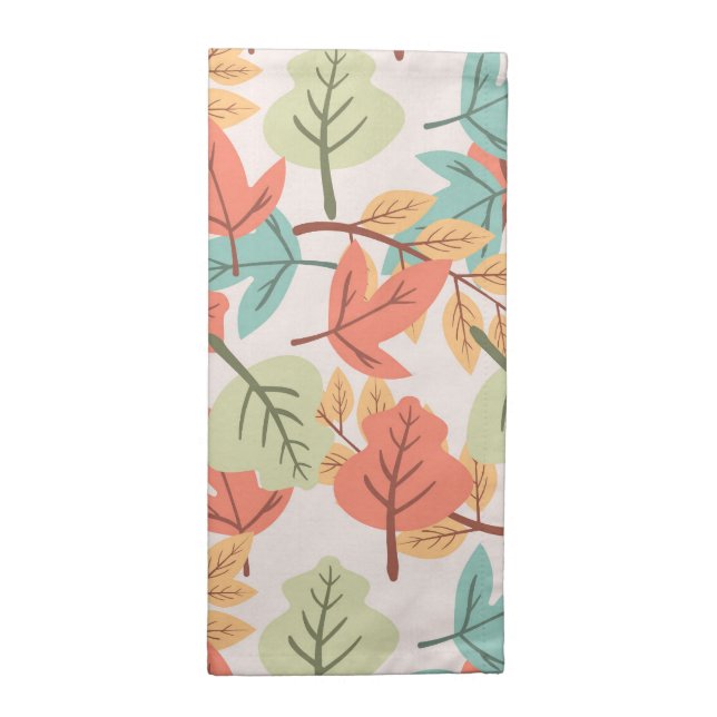 Multicolor Leaves       Cloth Napkin (Half Fold)