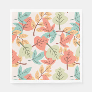 Multicolor Leaves Paper     Napkins