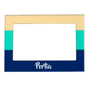 Multicolor lines patterned magnetic frame