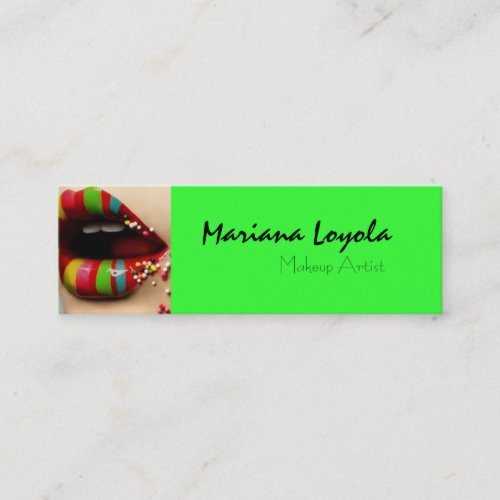 multicolor makeup business card template