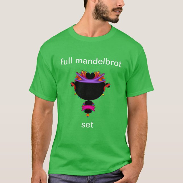 Multicolor Mandelbrot Set Fractal Pop Art Style T-Shirt (Front)
