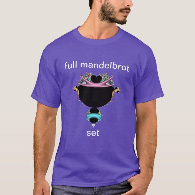Multicolor Mandelbrot Set Fractal Pop Art Style T-Shirt (Front)