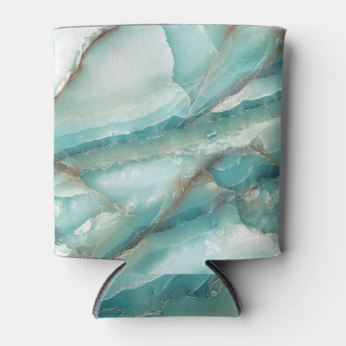 Multicolor Marble Onyx Glass Effect Can Cooler