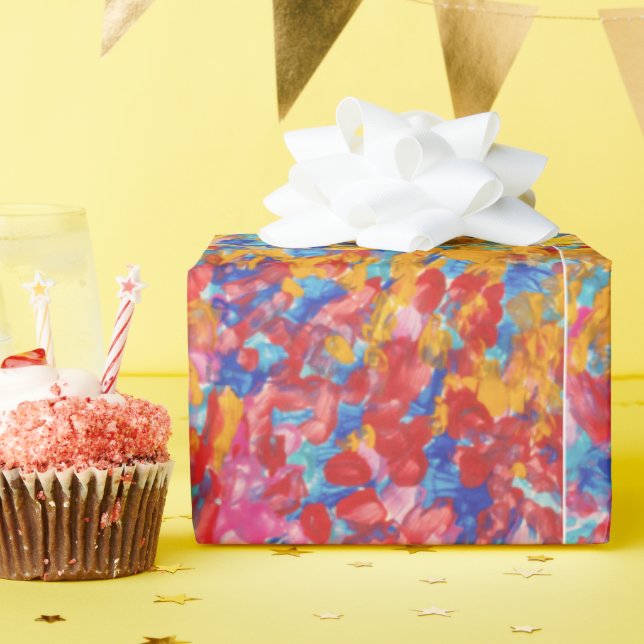 Multicolor Matte wrapping paper (Birthday Party)