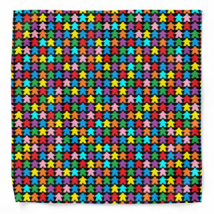Multicolor Meeples Bandana