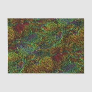 Multicolor metallic floral pattern tissue paper