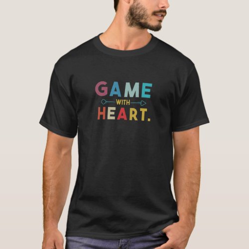 Multicolor Mojo Game with Heart T_Shirt Design