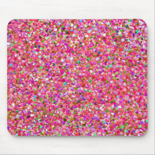 Multicolor Mosaic Modern Grit Glitter #4 Mouse Pad