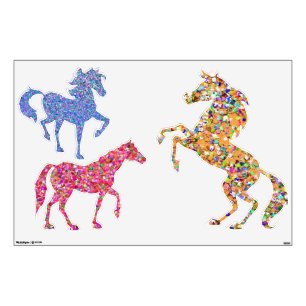 Multicolor Mosaic Modern Grit Glitter #4 Wall Decal