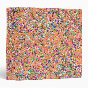 Multicolor Mosaic Modern Grit Glitter #5 Binder