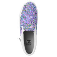 Multicolor Mosaic Modern Grit Glitter #6 Slip-on Sneakers at Zazzle