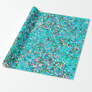Multicolor Mosaic Modern Grit Glitter #7 Wrapping Paper